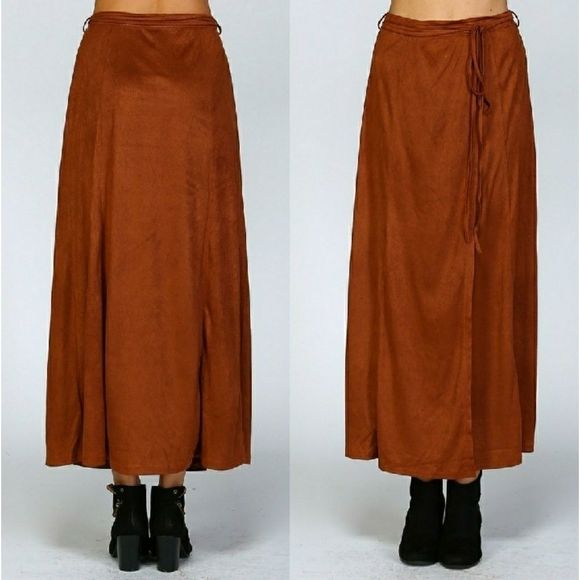 🎉🎉HP🎉🎉11/06🎉🎉🌿🍁ULTRA SUEDE MAXI SKIRT🍁 - Picture 5 of 9